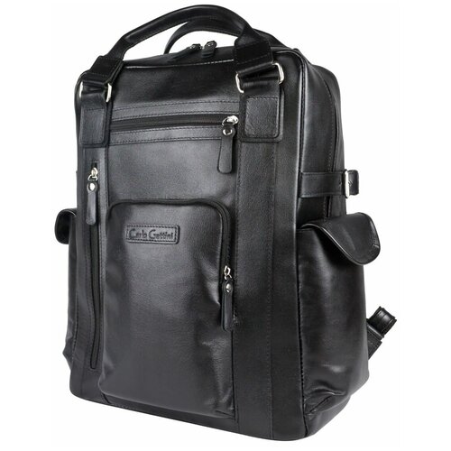 фото Кожаный рюкзак carlo gattini corruda black (арт. 3092-01)