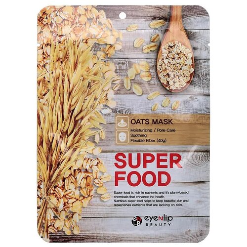 Тканевая маска для лица «Овёс» Eyenlip Super Food Oats Mask