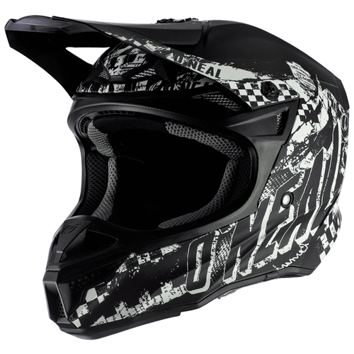 Шлем кроссовый ONEAL 5Series RIDER, черный/белый, размер M