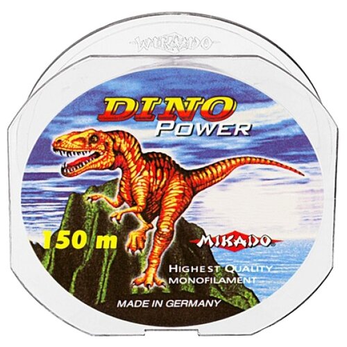 леска mikado dino power 0 19 30м Монофильная леска MIKADO Dino Power d=0.33 мм, 150 м, 11.5 кг, прозрачный, 1 шт.