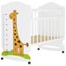 Кровать детская ВДК Морозко, колесо-качалка, белый, жираф