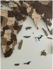 Woodpecker decor Семья китов - дополнение к карте мира Woodpecker decor / украшение на стену