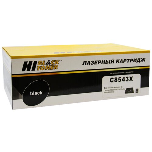 Картридж Hi-Black HB-C8543X, 30000 стр, черный картридж n c8543x black для hp lj 9000 9000dn 9000mfp 9040mfp 9050 30000 стр