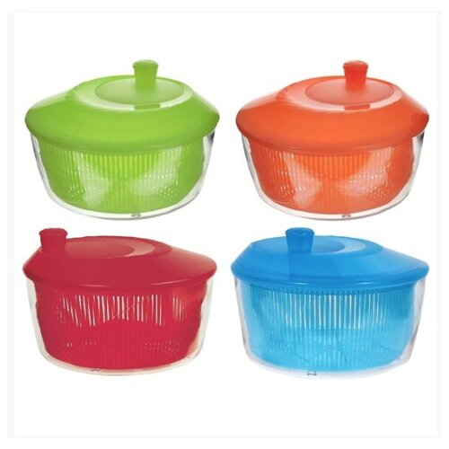 Контейнер для сушки зелени, с крышкой, пластик, цвет в ассортименте