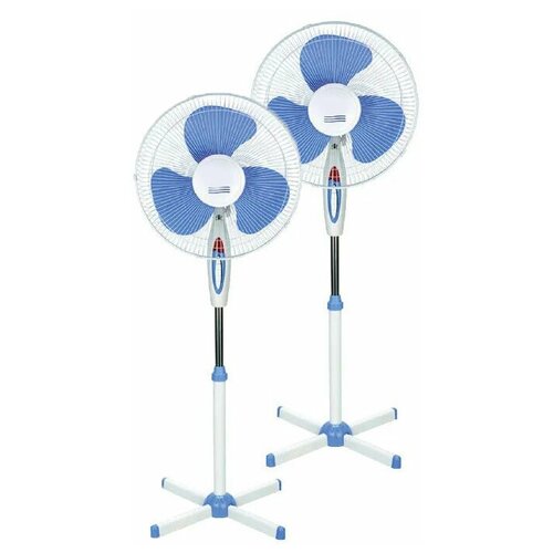 Вентилятор напольный 40 Вт белыйголубой 2 штуки 494400₽