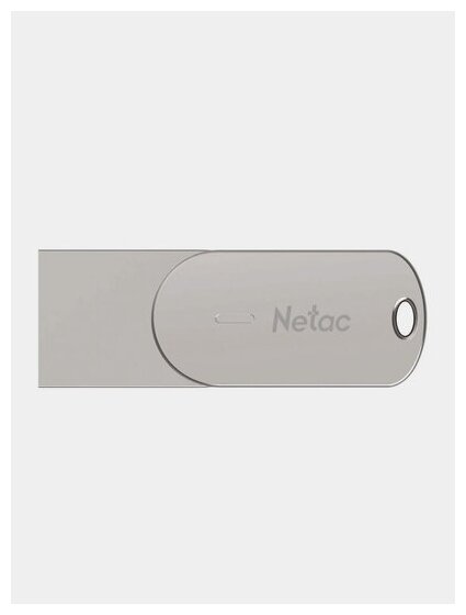 Флешка Netac U785С, 64Gb, USB 3.0/USB Type-C, Серебристый NT03U785C-064G-30PN - фото №11