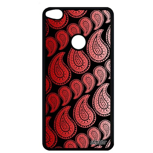 фото Противоударный чехол на смартфон // huawei p9 lite 2017 // "кружевной узор" плетение орнамент, utaupia, красный