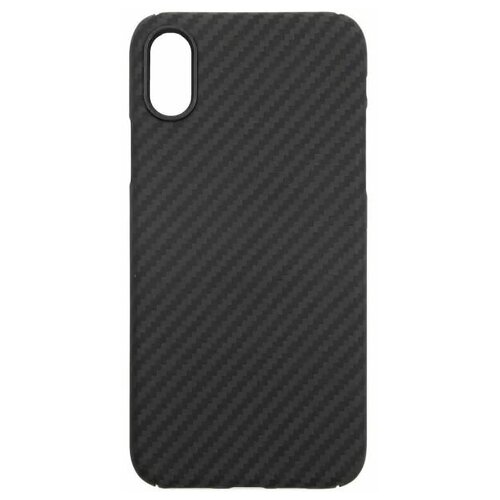 фото Кевларовый чехол dixis с ободком carbon case для iphone xr (bxr-cmo) матовый черный