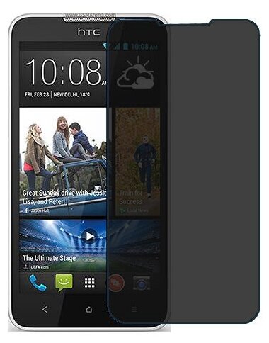 HTC Desire 516 dual sim защитный экран пленка гидрогель конфиденциальность (силикон) Одна штука