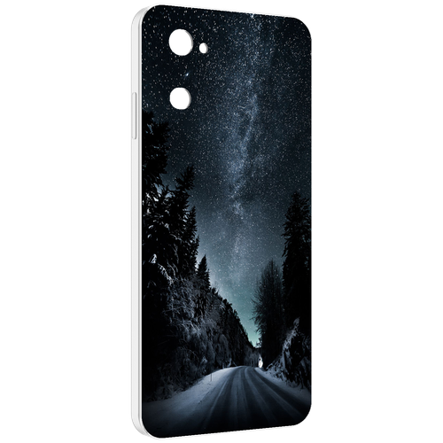 Чехол MyPads Ночной-лес для UleFone Note 12 / Note 12P задняя-панель-накладка-бампер