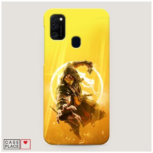 фото Чехол пластиковый samsung galaxy m21 скорпион мортал комбат case place