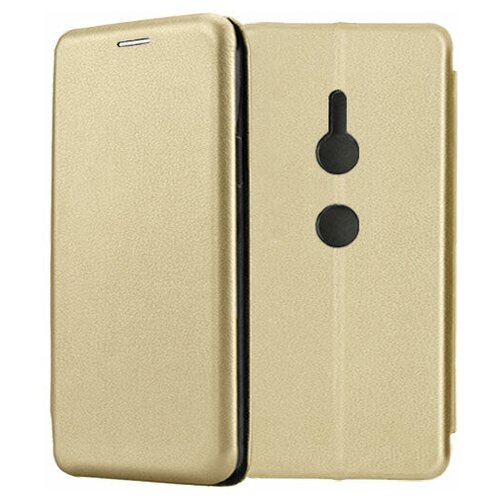 фото Чехол-книжка fashion case для sony xperia xz2 / xz2 dual золотой