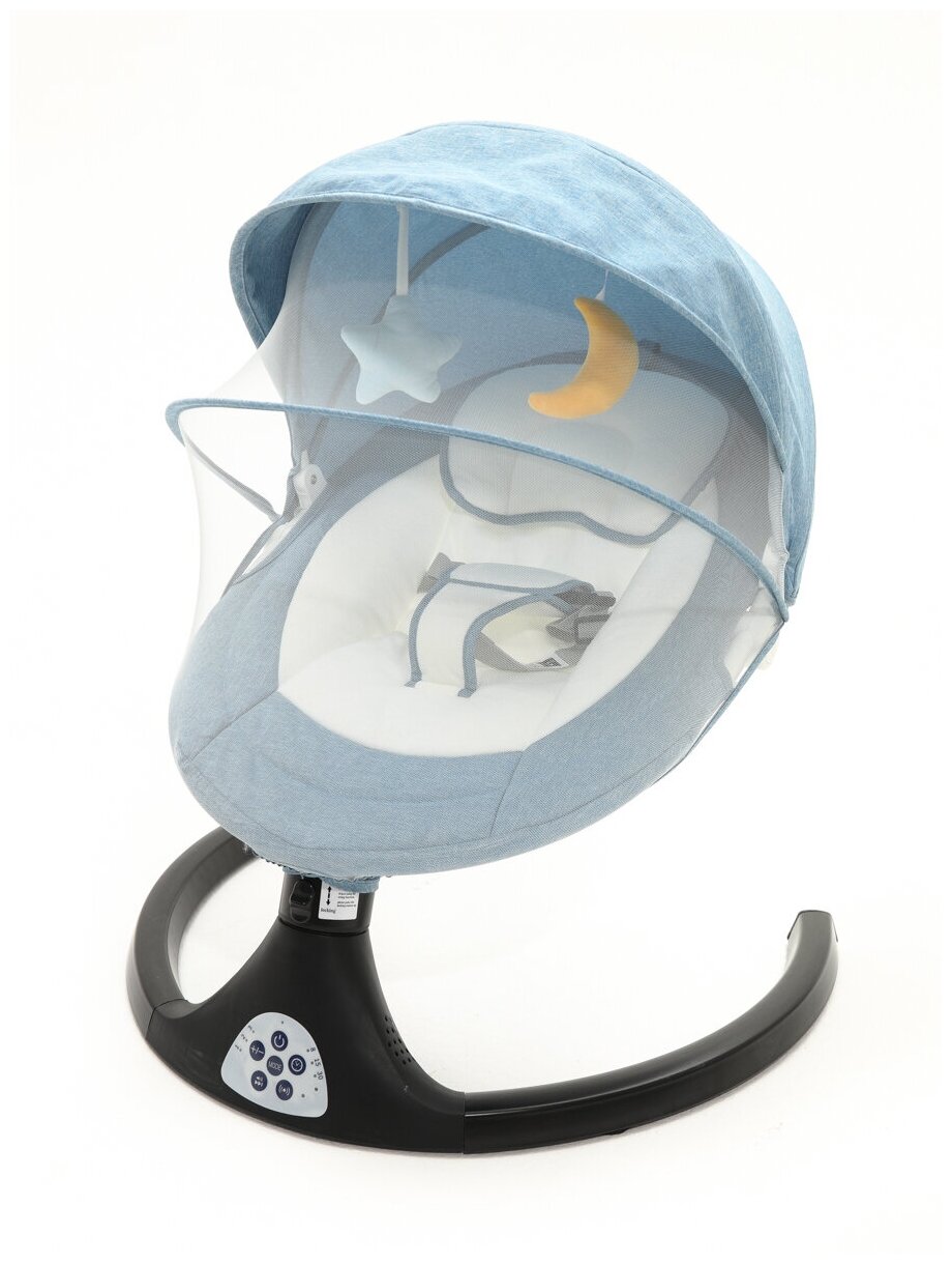 AELITA Baby Swing Chair с ДУ и Bluetouth Кресло - шезлонг Электронные качели для новорожденных 2023 + силиконовая ложка