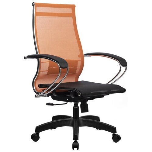 Кресло руководителя метта Комплект 9, Оранжевый (основание 17831)