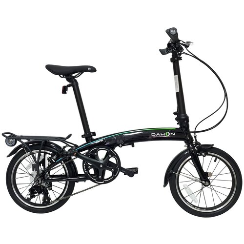 Велосипед Dahon QIX D3 YS 728 черный, складной, колеса 16 велосипед dahon qix d3 2022 one size