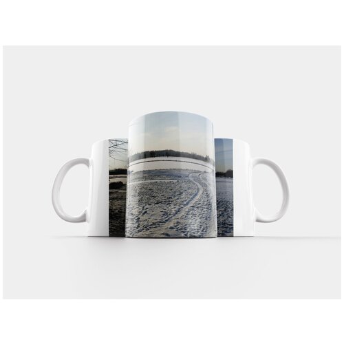 фото Кружка "зима, снег, озеро" 320 мл lotsprints