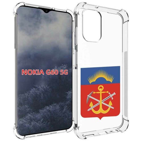 Чехол MyPads герб-мурманская-область для Nokia G60 5G задняя-панель-накладка-бампер