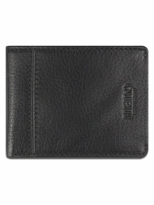 Бумажник Mano, отделения для карт и монет, черный