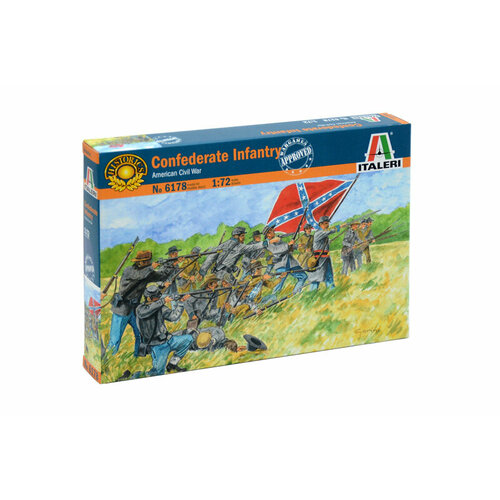 сборная модель italeri солдатики british infantry and sepoys colonial wars 6187ит 6178ИТ Солдатики Confederate Infantry