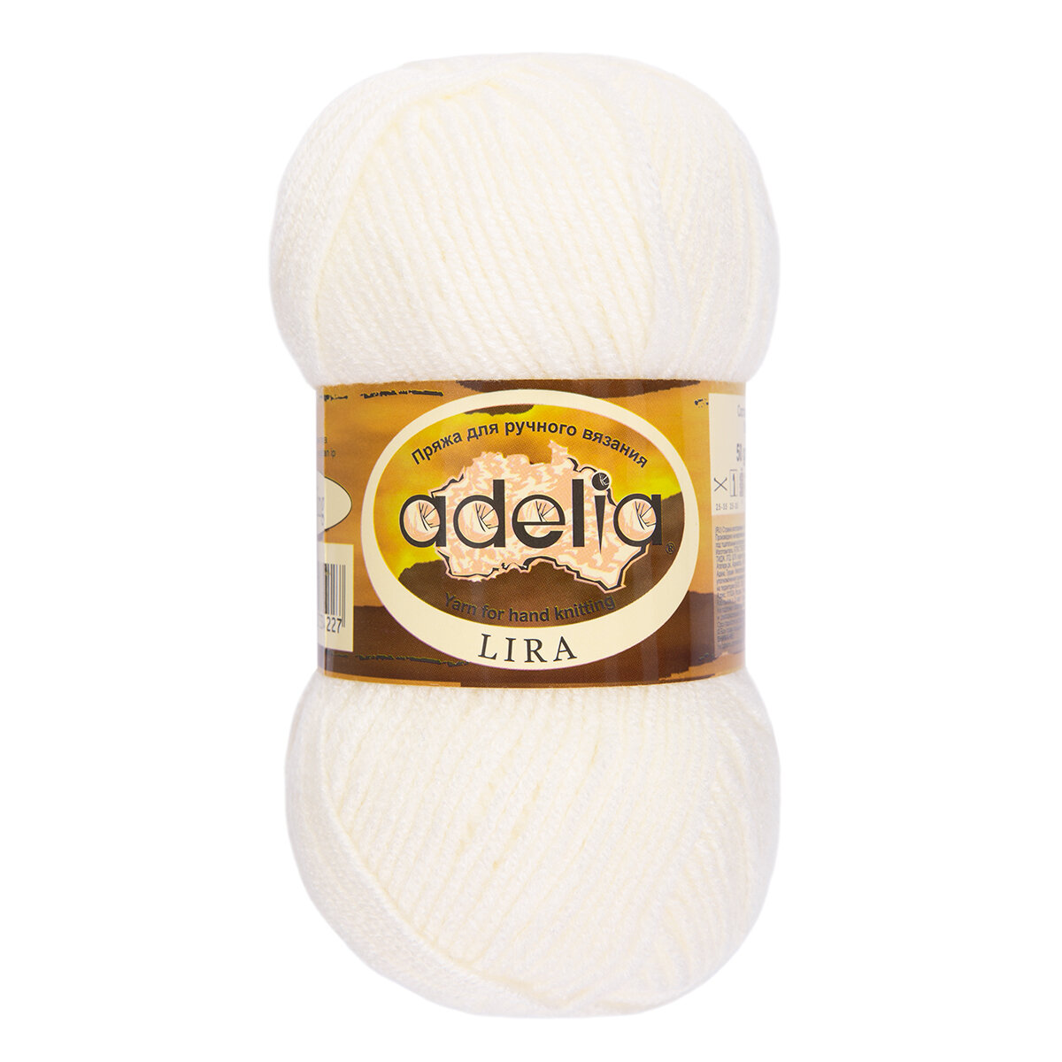Пряжа ADELIA "LIRA" 100% акрил 50 г 200 м №03 молочный