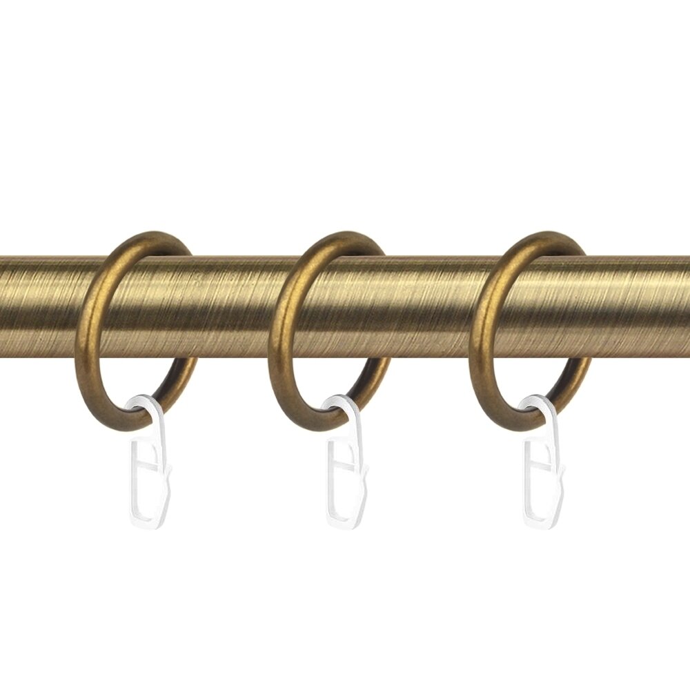 фото Кольца для карниза 30 мм круглые с крючком (10 шт.)