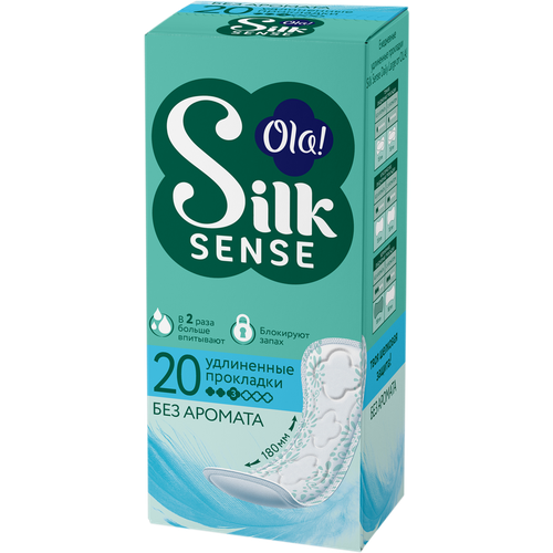 Прокладки Ola Silk Sense Daily Large ежедневные, 20 шт. прокладки женские ежедневные ола daily лепестки акации 80 штук