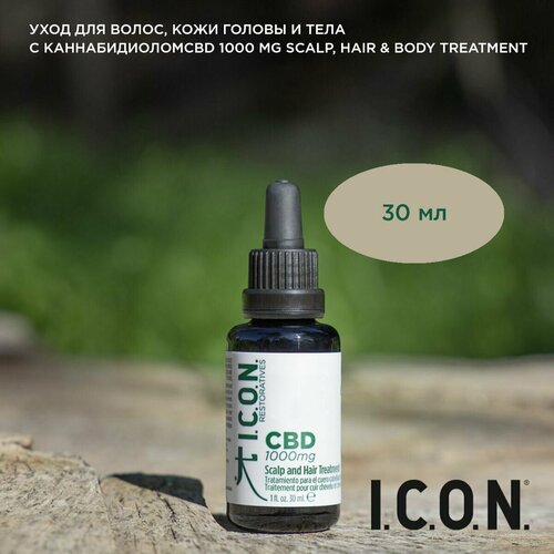 I.C.O.N. Ухо д для волос, кожи головы и тела с каннабидиолом / СBD 1000 mg Scalp, Hair & Body Treatment