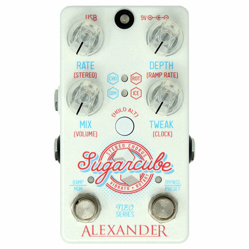 Alexander Pedals Sugarcube Stereo Chorus | Vibrato | Rotary