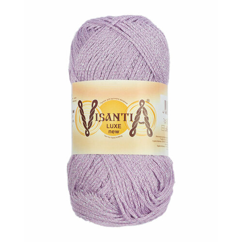 Пряжа VISANTIA LUXE new 85 вискоза 15 люрекс 100 г 240 м 05 св фиолетовый 482₽