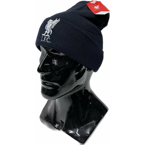 Шапка бини  Футбольный клуб LIVERPOOL FC шапка ФК Ливерпуль, размер one size, синий