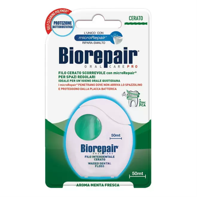 Biorepair Зубная нить с воском комплексная защита Waxed Floss, 50м (Biorepair, ) - фото №14