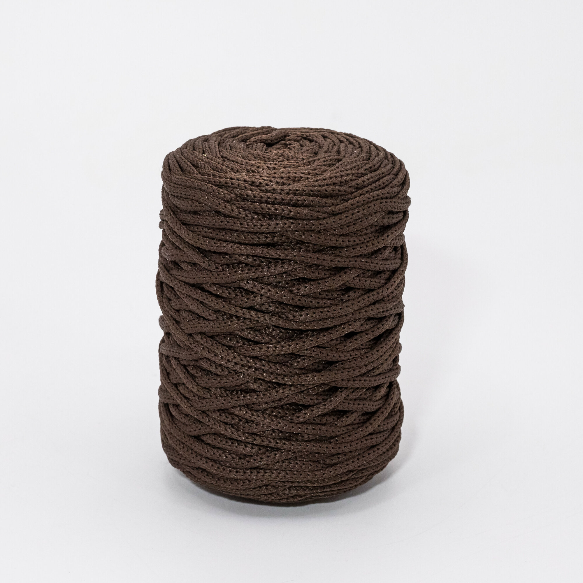 Полиэфирный шнур "Рессла", 3 мм, шоколадный цвет, длина 100 метров - фотография № 2