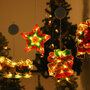 Новогодние украшения светильник на присосках на окна фонари гирлянды
