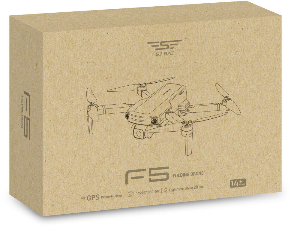 Квадрокоптер SJRC F5 с подвесом и камерой 2K 5G GPS RTF - F5 2K — фото 7