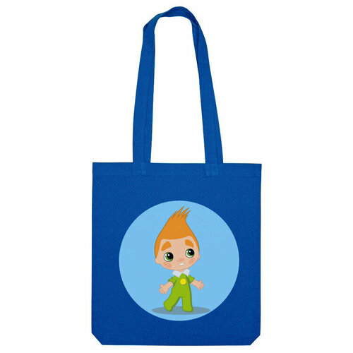 Сумка «Ребёнок, пупс, малыш с яркой причёской» (ярко-синий) сумка малыш ежик ярко синий