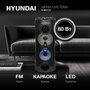 Музыкальный центр Hyundai H-MC170, 80Вт, с караоке, Bluetooth, FM, USB, SD/MMC, черный,