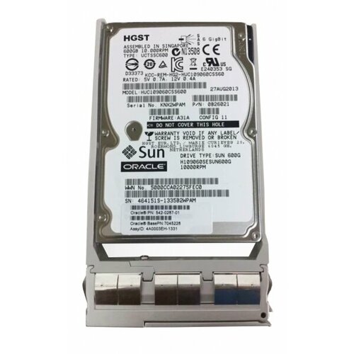 Жесткий диск Sun H109060SESUN600G 600Gb 10000 SAS 25 HDD 4670000₽