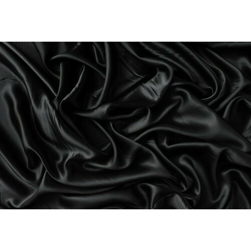 Ткань шелковый атлас черного цвета ткань черный шелковый атлас