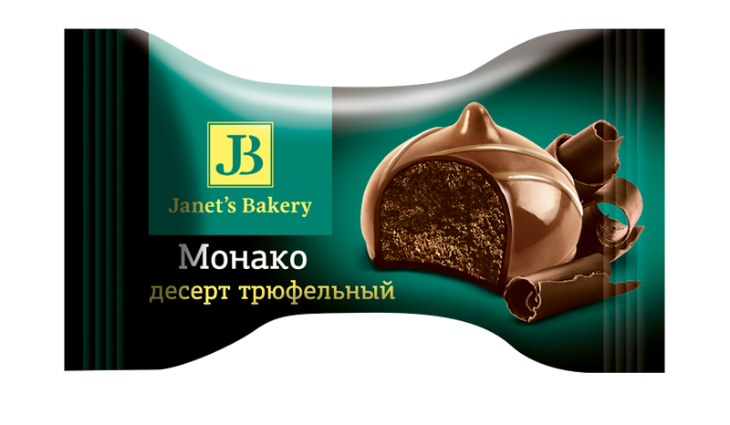 Десерт "Janets Bakery" трюфельный Монако 500гр/КФ Славянка