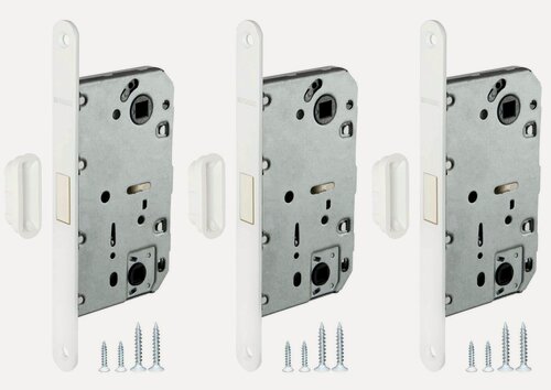 Изображение товара Защелка врезная Fuaro (Фуаро) MAGNET M96WC-50 WH-19 белый (new plate) (комплект 3 штуки)