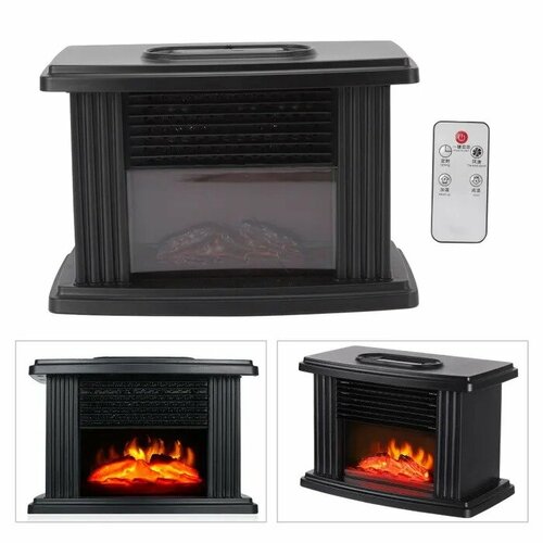Электрический камин с имитацией огня и пультом управления обогреватель с эффектом пламени для дома и офиса 149900₽