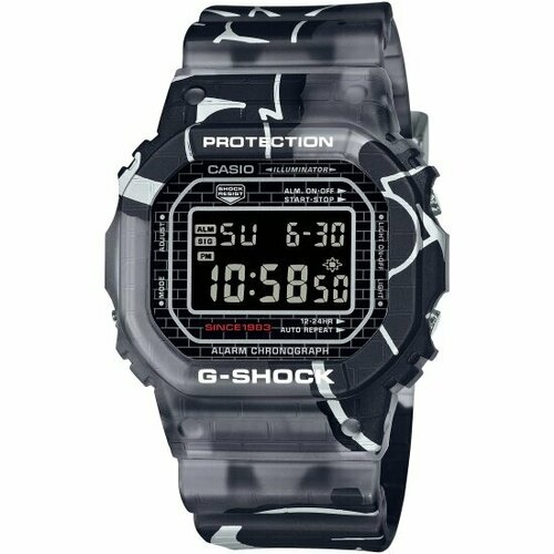 Наручные часы CASIO G-Shock DW-5000SS-1, черный, серый наручные часы casio dw h5600 1 черный