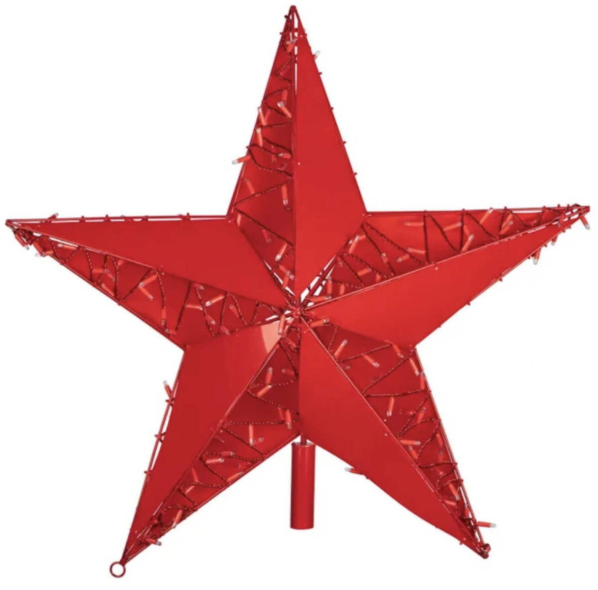 Фигура Neon-Night светодиодная Звезда 100 см 200 светодиодов с трубой и подвесом цвет свечения красный