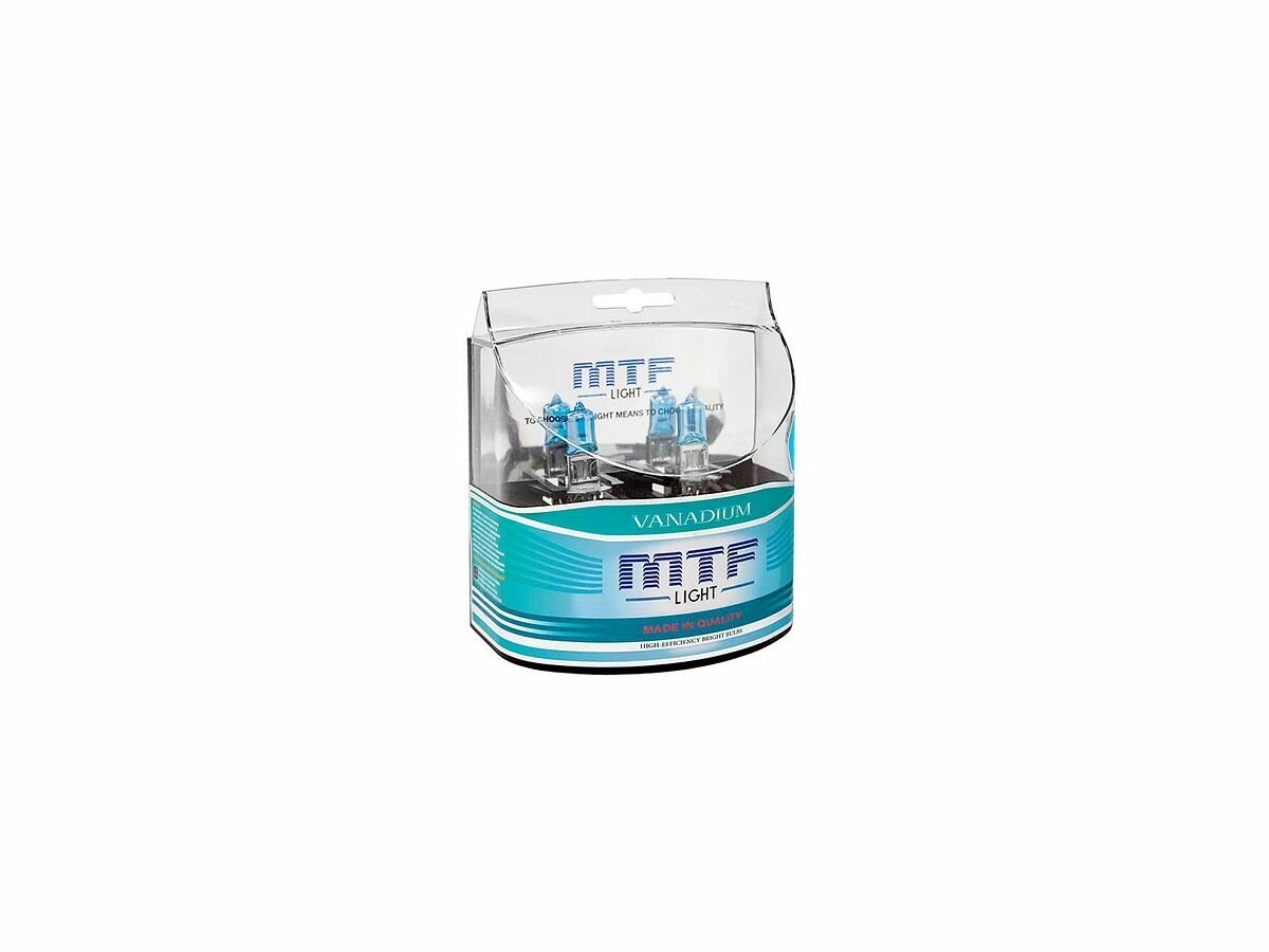 Лампа галогеновая "MTF Light" Vanadium H3, 12В, 55Вт, 1450 лм, 5000К /6/60 — фото 2