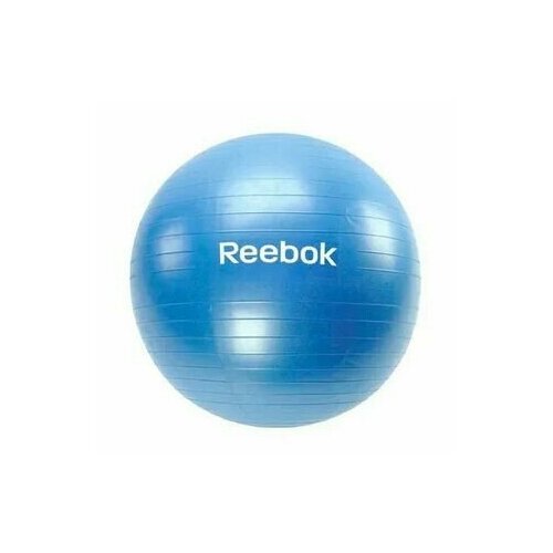 мяч гимнастический фитбол с насосом розовый 75 см fitfun fb75 Мяч гимнастический 75 см Reebok RAB-11017CY Голубой фитбол