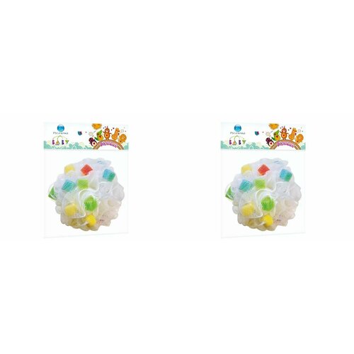 Русалочка Мочалка для тела купальная Baby Line, 2 шт