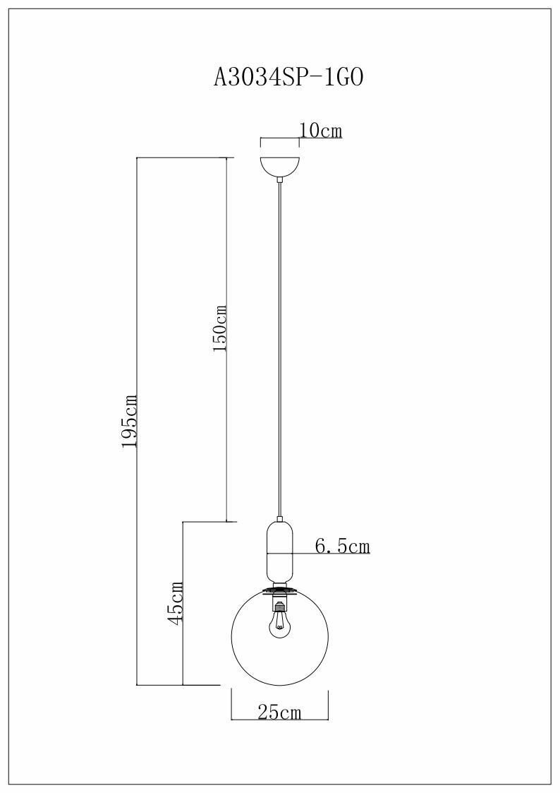 Светильник Arte Lamp BOLLA-SOLA A3034SP-1GO - фото №8