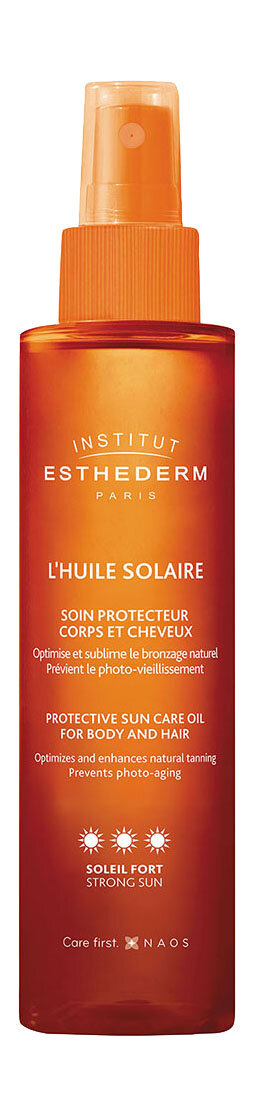 Солнцезащитное масло для тела и волос Institut Esthederm L'Huile Solaire Protective Sun Care Oil for Body and Hair SPF 50 150 мл .