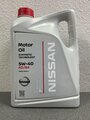 Nissan KE90090042R Масло моторное синтетическое "Motor Oil 5W-40", 5л