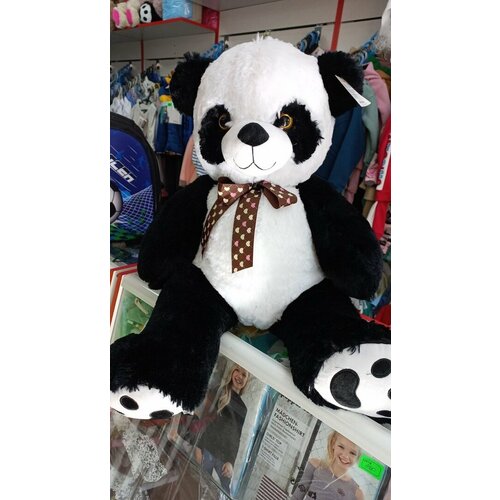 Игрушка плюшевая панда цвет черно-белый kramig крамиг панда мягкая игрушка белый черный 30см